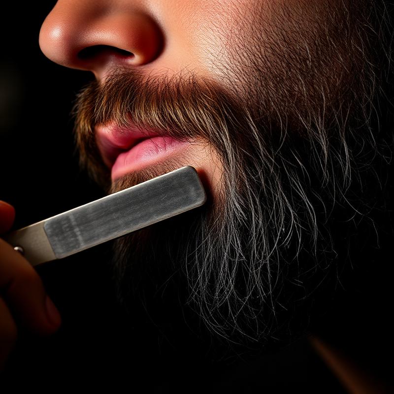 Barba com navalha